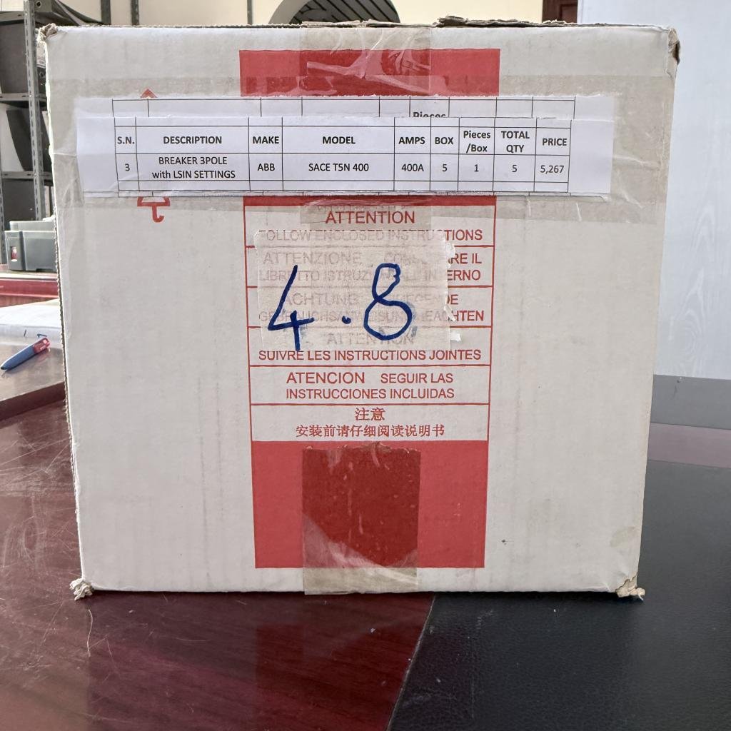 ABB SACE TMAX T5N400 3 Pole