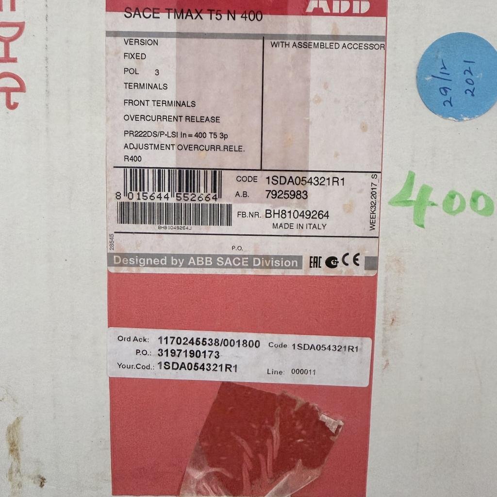 ABB SACE TMAX T5N400 3 Pole