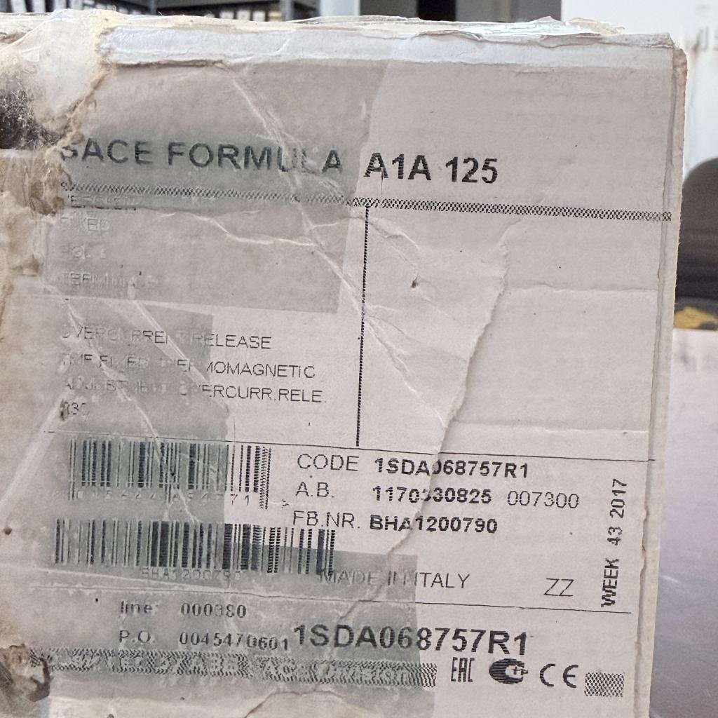 ABB SACE FORMULA A1A125 3 Pole