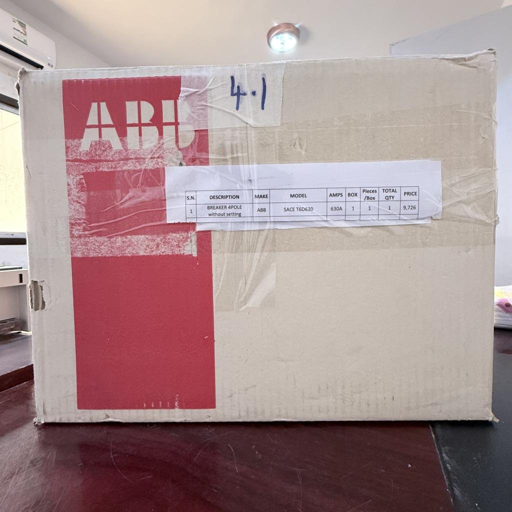 ABB SACE Tmax T6D630 4 Pole