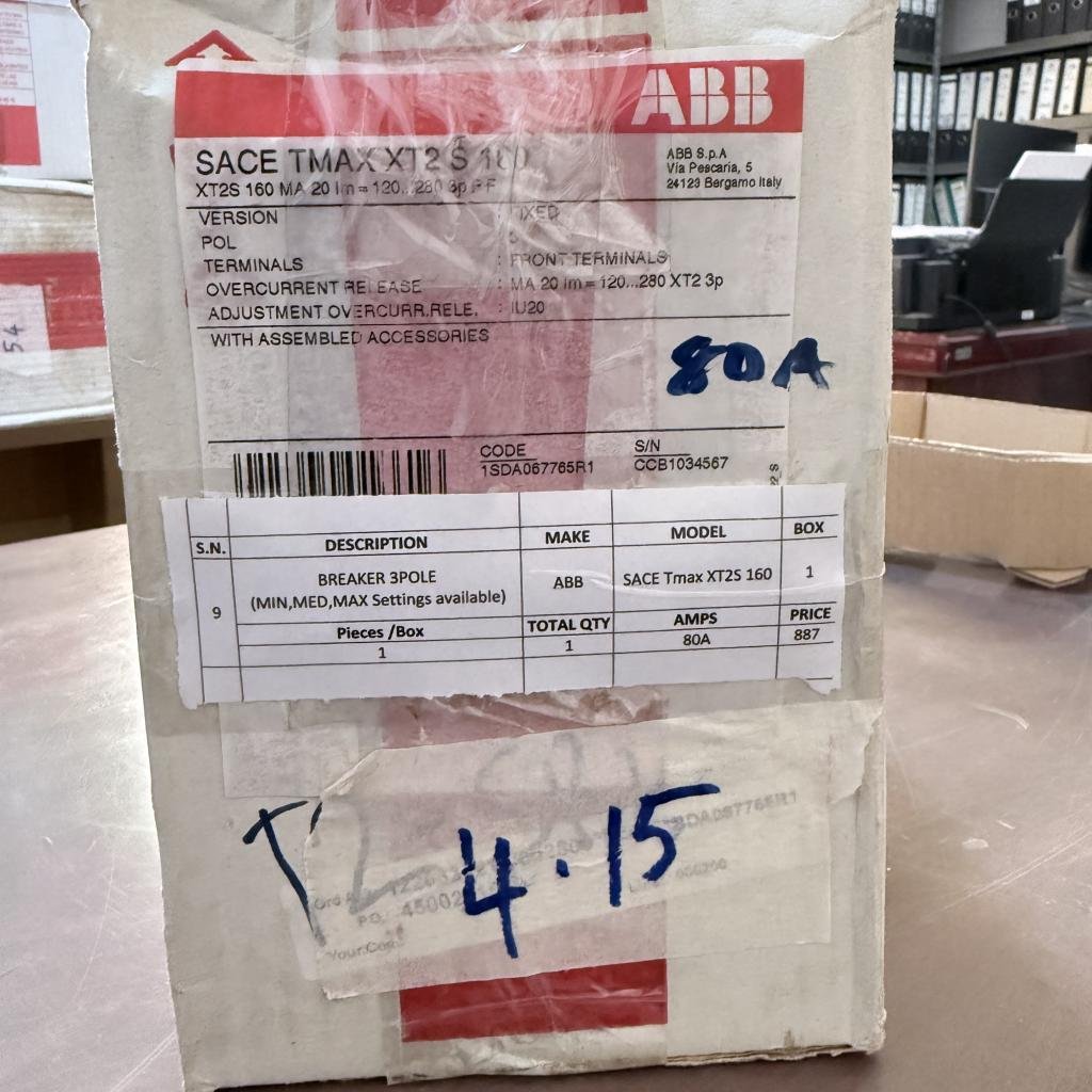 ABB SACE Tmax XT2S 160 3 Pole