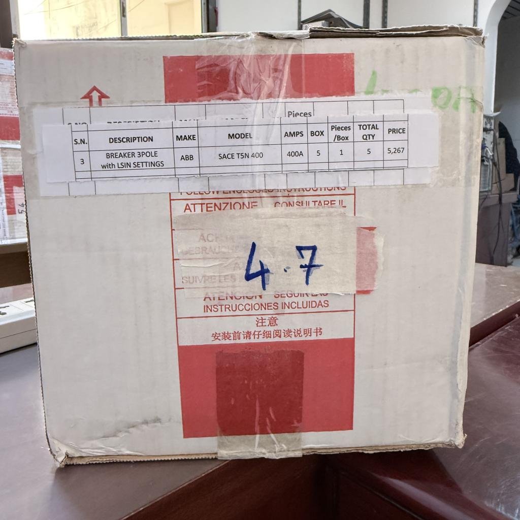 ABB SACE TMAX T5N 400 3 Pole
