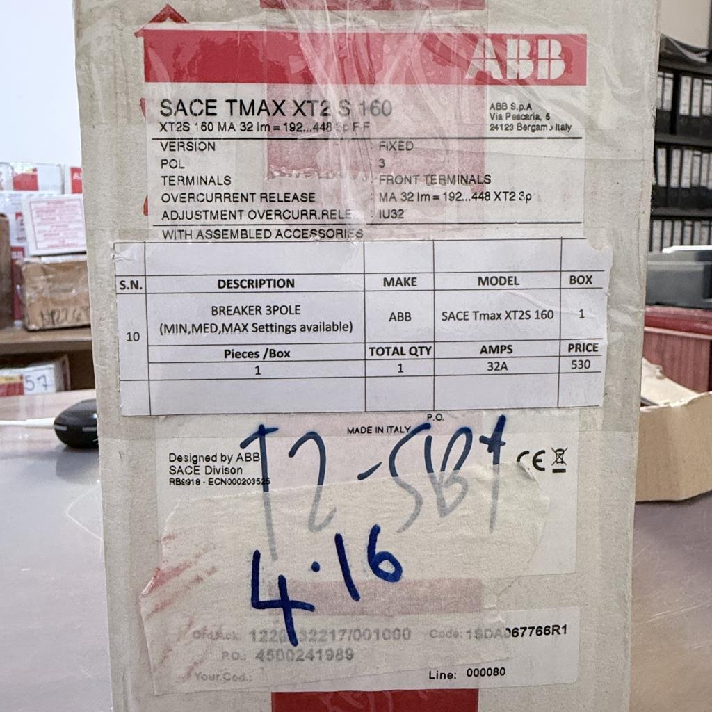 ABB SACE Tmax XT2S 160 3 Pole