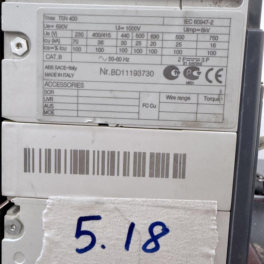 ABB SACE Tmax T5N 400 3 Pole