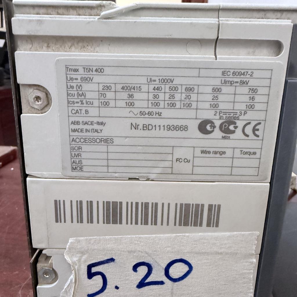 ABB SACE Tmax T5N 400 3 Pole