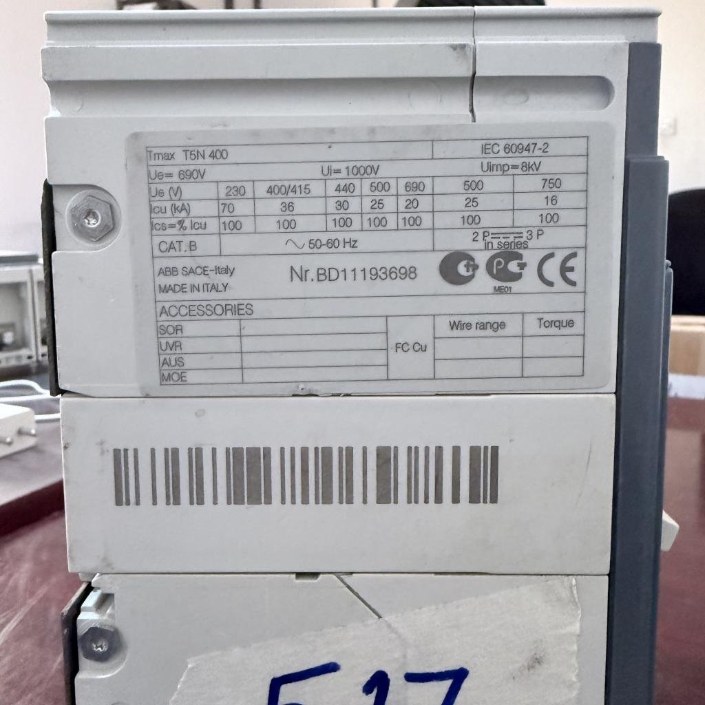 ABB SACE Tmax T5N 400 3 Pole