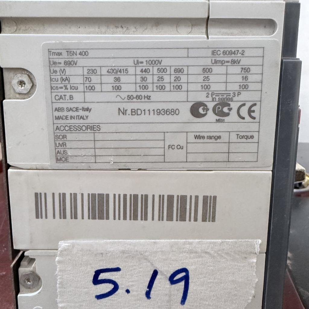 ABB SACE Tmax T5N 400 3 Pole